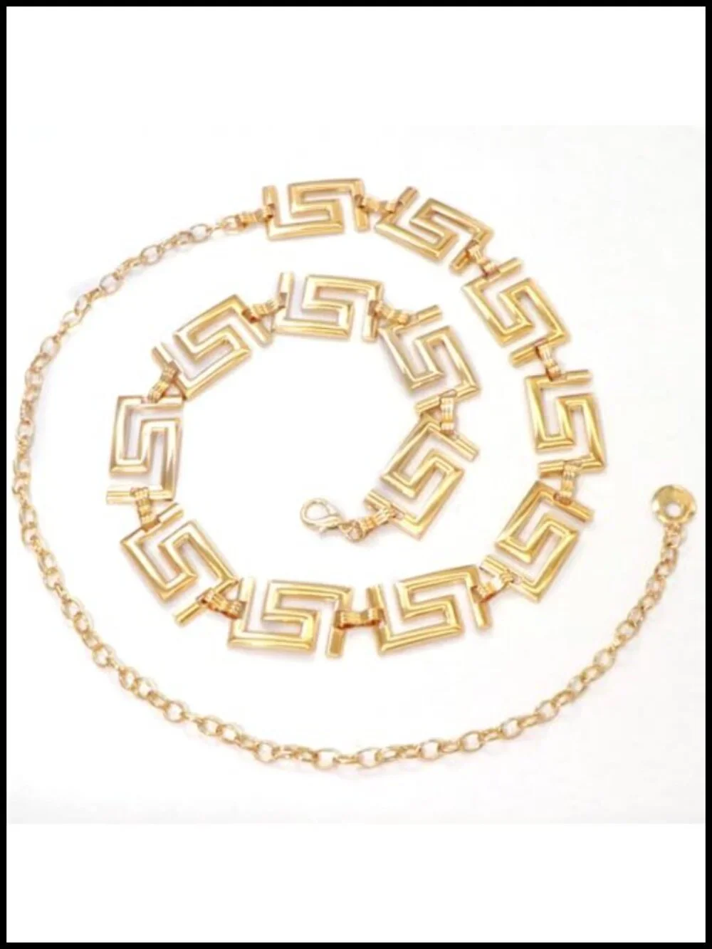 Metal Waist Chain Adjustable Belly Belt for Dress Vest Jeans
